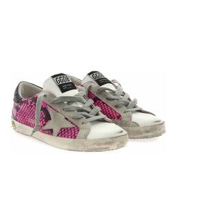 Golden Goose Super Star Fushcia Snake Print